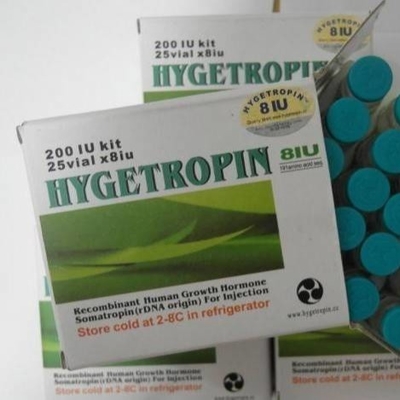 Hyge tropin 200iu HG (Somatropin HG) 25Viales Etiquetas y cajas