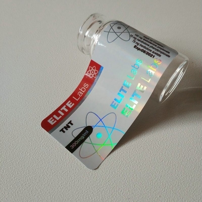 Etiquetas selladas oro del frasco de cristal de la farmacia del logotipo 10ml para el aceite de la inyección