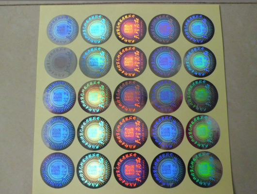 Holograma de seguridad de forma personalizada de pegatinas en relieve artesanía