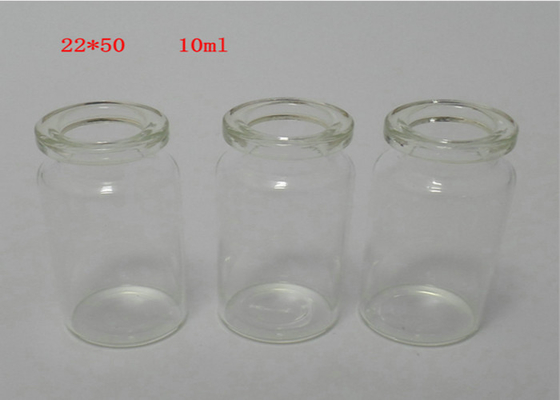 Lacre de goma del tapón de la botella de cristal del frasco del claro 10ml para la inyección del frasco