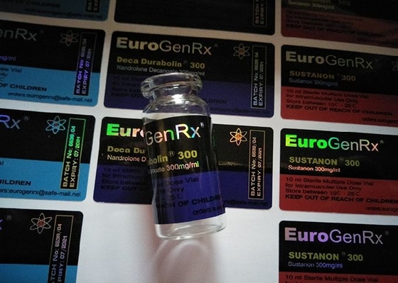 El frasco impermeable brillante privado etiqueta el holograma 10ml las etiquetas farmacéuticas