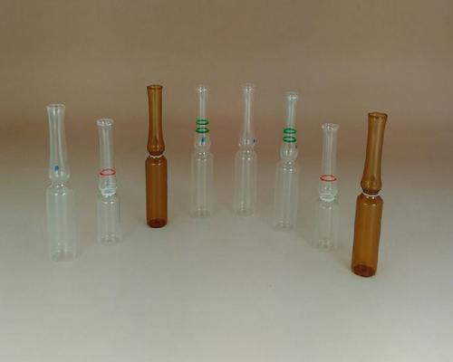 etiquetas autoadhesivas color ambarino y color claro de la medicación de la botella de la ampolla de cristal 1ml con la impresión