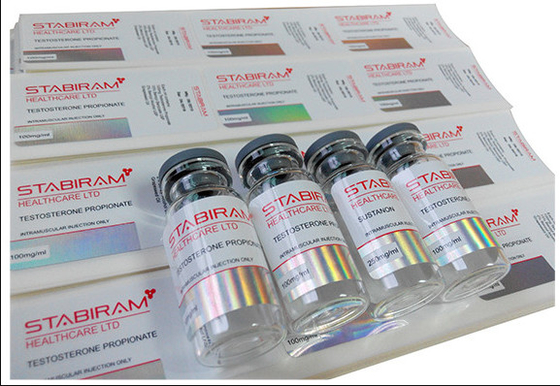 Etiquetas autoadhesivas del frasco del laser 10ml del holograma del laboratorio de Pharma con final brillante