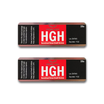 Etiquetas para viales de vidrio con holograma de hormona HG de 10 ml