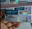 Tecnología de impresión digital Etiquetas de vial de 10 ml Holograma de un solo lado
