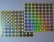 Etiquetas engomadas olográficas del círculo del laser para 10ml Vial Box Sealing