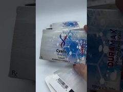 Etiqueta de la botella de la píldora de receta de plástico Superdrol 10 personalizada a prueba de agua para el embalaje