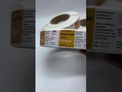 Anavar Oxandrolona Comprimidos orales Etiquetas Resistente al agua Tamaño personalizado Etiquetas de papel