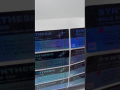 Etiquetas de vial de vidrio adhesivo permanente impermeable con acabado de superficie brillante