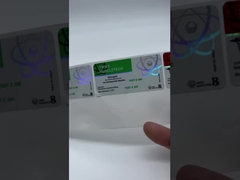 Teste de acabado brillante/matado E 250 productos farmacéuticos 10 ml etiqueta de botella de vidrio Holograma personalizado según sea necesario