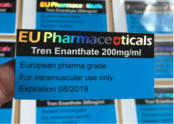 Tren Enanthate 200mg Vial Labels With Laser Logo selló