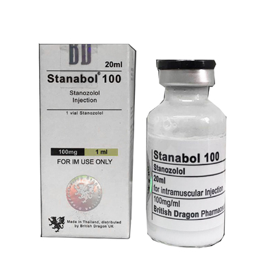 Stanabol 100 para British Dragon Vial y botellas de plástico orales Etiquetas y cajas