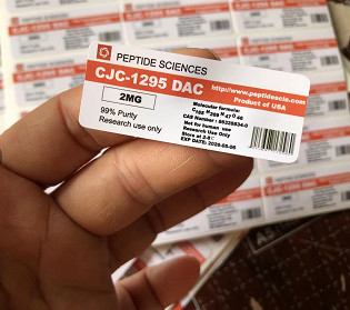 Péptido HcG HG H Etiquetas del frasco de inyección Impresión del frasco de 2 ml y de la ampolla de 1 ml