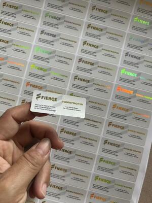 Somatropina 10 IU Hg H 3.7 mg por etiqueta del vial