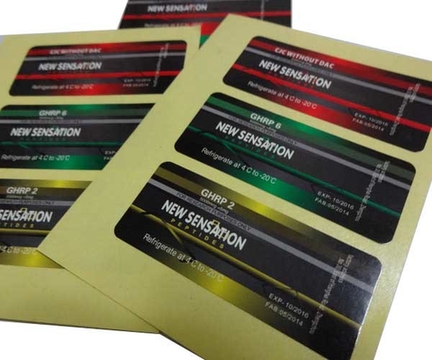 Etiquetas de viales de viales de péptidos de inyección GHRP -2 con diseños personalizados