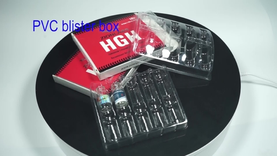 Cajas de empaquetado de la ampolla del plástico transparente del final brillante para los frascos de 10ml X 4 PC
