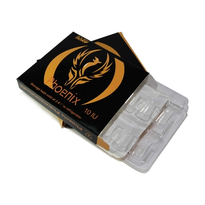 Caja de embalaje farmacéutico brillante personalizado para medicamentos orales