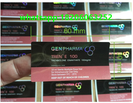 Servicio gratuito de diseño de Adobe Illustrator Adhesivo personalizado para vial de 10 ml para pequeñas empresas Adhesivos holográficos