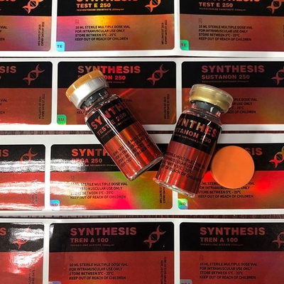 Síntesis Holograma Farmacéutico 10 ml Etiquetas de frasco Etiquetas autoadhesivas de acabado brillante