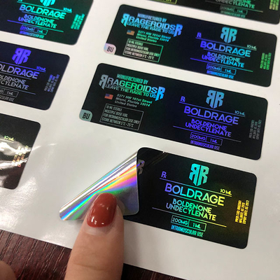 Síntesis Holograma Farmacéutico 10 ml Etiquetas de frasco Etiquetas autoadhesivas de acabado brillante
