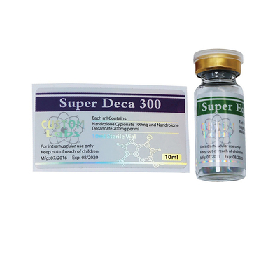 Etiquetas de vial de vinilo adhesivo fuerte de 10 ml para productos de salud masculina