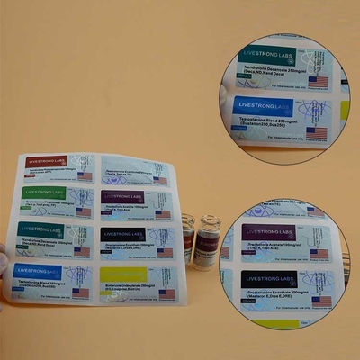 NANO LAB PHARMA Etiquetas para botellas pequeñas Impresión de etiquetas para frascos de 10 ml Para frascos de vidrio Diseño personalizado