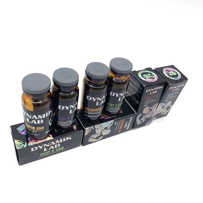 Prueba 250 Etiqueta del frasco 10 ml Vial Etiqueta de la etiqueta de la etiqueta de la impresión para el vidrio de aceite de inyección