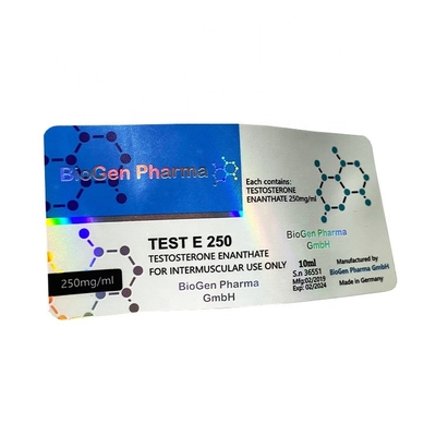 Impresión de etiquetas de vidrio para frascos de 10 ml Etiquetas holográficas personalizadas para botellas de 10 ml