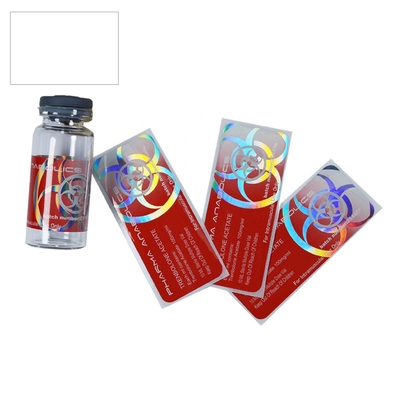 Impresión de etiquetas de vidrio para frascos de 10 ml Etiquetas holográficas personalizadas para botellas de 10 ml