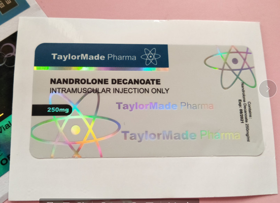 Anti-falsos láser Holográfico Vial de inyección de uso etiquetas impresas 10 ml etiquetas del vial