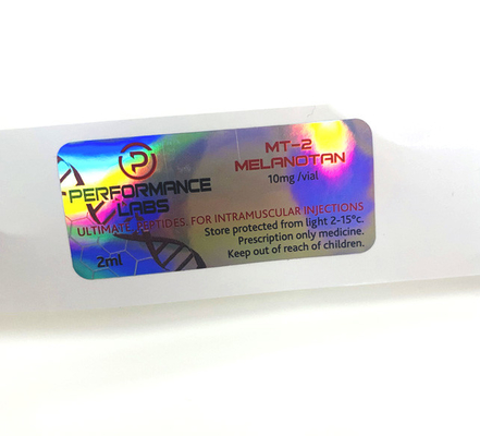 Cyp 250 mg Adhesivo de raspadura Holográfico Etiqueta impresora personalizada Etiquetas de los viales de 10 ml