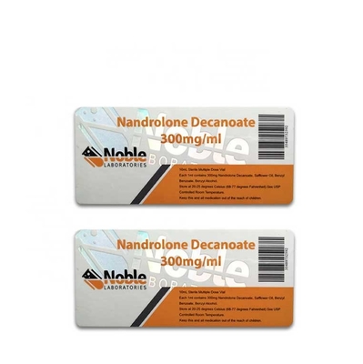 Cyp 250 mg Adhesivo de raspadura Holográfico Etiqueta impresora personalizada Etiquetas de los viales de 10 ml