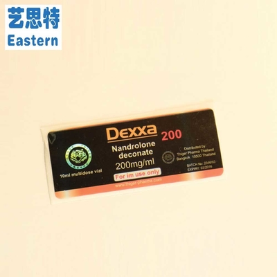 Deca 250 mg Farmacéutico para inyección Medicamento Vial de vidrio Etiquetas 25x60mm Material de holograma láser