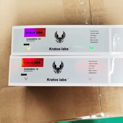 Vial de vidrio de 10 ml para inyección Farmacéutico Steroide Sust/ Var/ Dboll/ Primo Etiquetas de los anabólicos