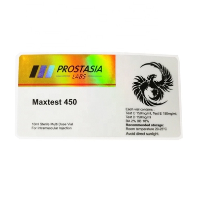 Vial de vidrio de 10 ml para inyección Farmacéutico Steroide Sust/ Var/ Dboll/ Primo Etiquetas de los anabólicos