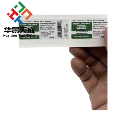 PVC 2 ml Botella de péptidos Etiquetas de semaglutida Bpc 157 Adhesivo a prueba de agua
