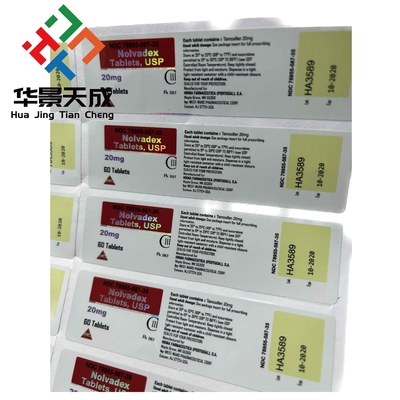 Finalización brillante/ mate Anávaroxandrolona píldoras Esteroides píldoras Etiquetas para en 10 ml de vial