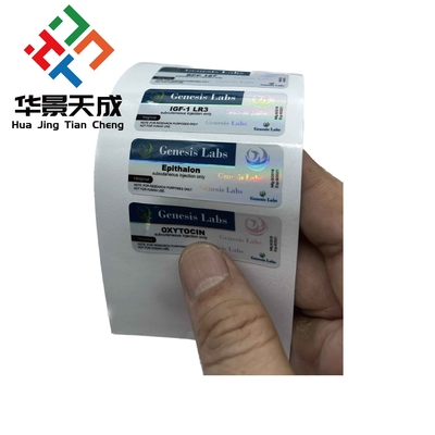 Etiquetas de frascos de vidrio personalizables para frascos de 3 ml de aceite inyectable de péptidos de tirzepatida