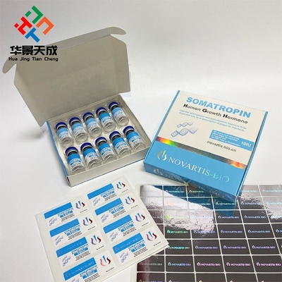 Adhesivo para la etiqueta del frasco de péptidos de farmacia 10 UI 2 ml para HG H acabado brillante