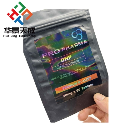 Polypropylene Dianabol oral 50 tabletas USP Etiquetas de esterilización Bolsas orales de píldoras Impresión de etiquetas para bolsas de cerradura de aluminio