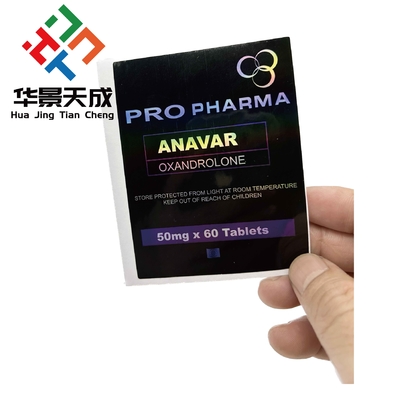Polypropylene Dianabol oral 50 tabletas USP Etiquetas de esterilización Bolsas orales de píldoras Impresión de etiquetas para bolsas de cerradura de aluminio