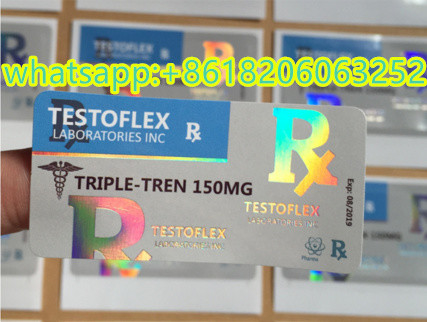Etiquetas personalizadas de 10 ml de vial de aceite de Deca esteroide con pegatina adhesiva brillante impresa UV con logotipo personalizado para inyecciones farmacéuticas
