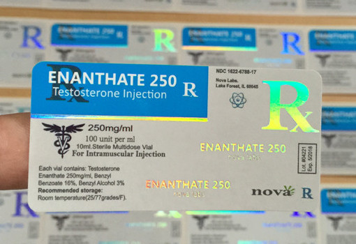 Teste de acabado brillante/matado E 250 productos farmacéuticos 10 ml etiqueta de botella de vidrio Holograma personalizado según sea necesario