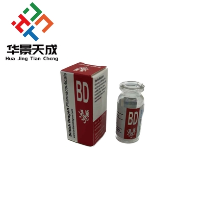 Diseño gratuito Cajas de vial de 10 ml para prueba de esteroides Cyp Vials de embalaje Opción de diseño personalizado
