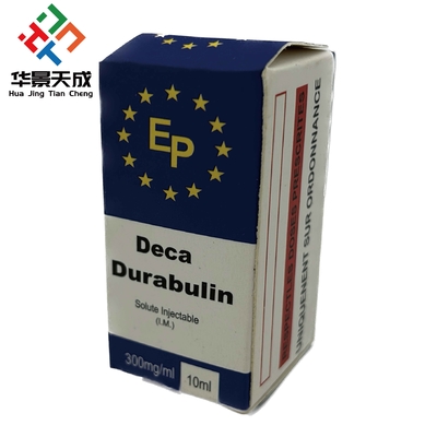 Cajas de vial de 10 ml personalizables con acabado brillante de papel para el embalaje de vial de esteroides