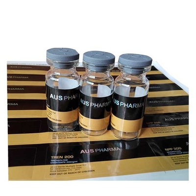 Etiquetas adhesivas de forma cuadrada personalizadas para botellas de medicamentos de 10 ml