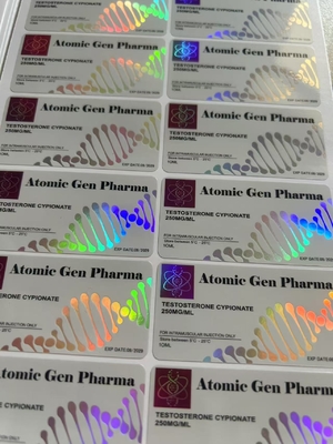 Etiquetas adhesivas de aceite de inyección personalizadas para pruebas de productos esteroides