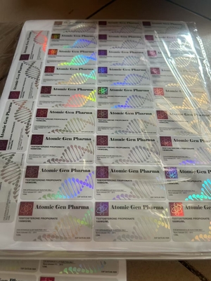 Etiquetas adhesivas de aceite de inyección personalizadas para pruebas de productos esteroides