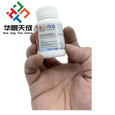 Methandrostendlone 10 mg 100 tabletas Holograma etiquetas personalizadas de las botellas de píldoras