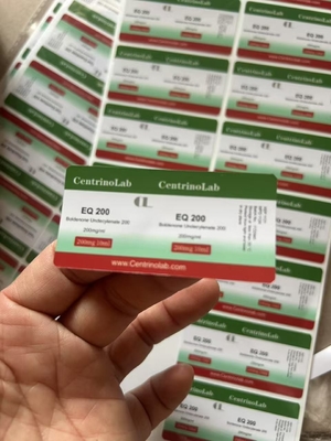 Etiquetas adhesivas de aceite de inyección personalizadas para productos esteroides EQ 200 con material de PVC